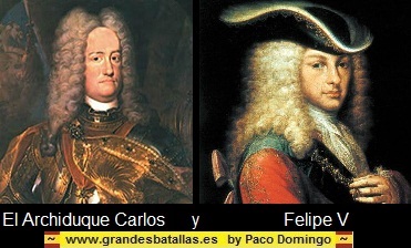 FOTO DEL ARCHIDUQUE CARLOS Y FELIPE V